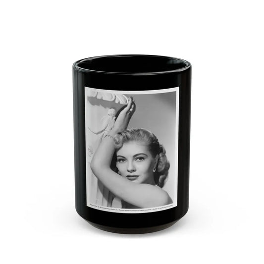 Lori Nelson #149 (Vintage Female Icon) Black Coffee Mug-15oz-Go Mug Yourself