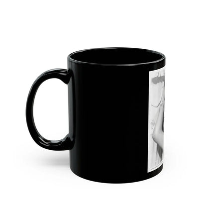 Lori Nelson #149 (Vintage Female Icon) Black Coffee Mug-Go Mug Yourself