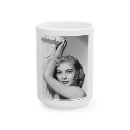 Lori Nelson #149 (Vintage Female Icon) White Coffee Mug 15oz - Go Mug Yourself