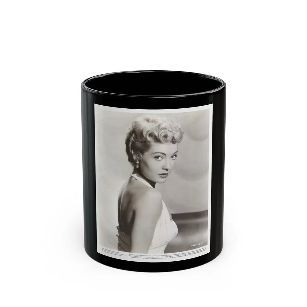 Lori Nelson #157 (Vintage Female Icon) Black Coffee Mug-11oz-Go Mug Yourself