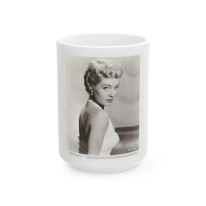 Lori Nelson #157 (Vintage Female Icon) White Coffee Mug 15oz - Go Mug Yourself