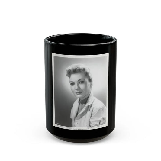 Lori Nelson #158 (Vintage Female Icon) Black Coffee Mug-15oz-Go Mug Yourself