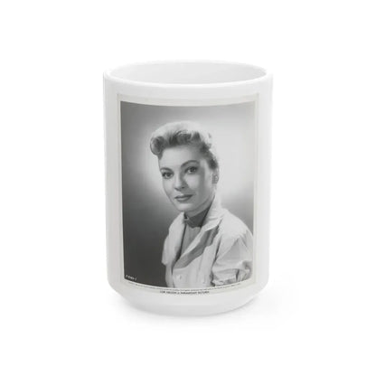 Lori Nelson #158 (Vintage Female Icon) White Coffee Mug 15oz - Go Mug Yourself