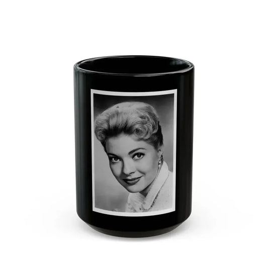 Lori Nelson #160 1 (Vintage Female Icon) Black Coffee Mug 15oz - Go Mug Yourself
