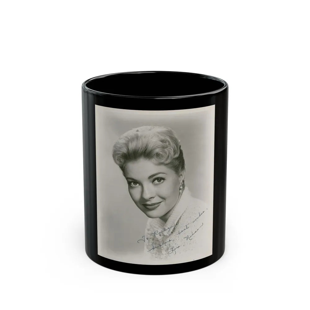 Lori Nelson #160 (Vintage Female Icon) Black Coffee Mug-11oz-Go Mug Yourself