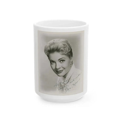 Lori Nelson #160 (Vintage Female Icon) White Coffee Mug 15oz - Go Mug Yourself