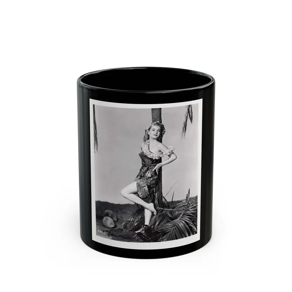 Lori Nelson #161 (Vintage Female Icon) Black Coffee Mug-11oz-Go Mug Yourself