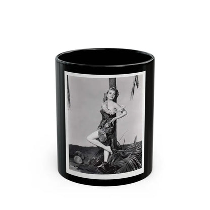 Lori Nelson #161 (Vintage Female Icon) Black Coffee Mug-11oz-Go Mug Yourself