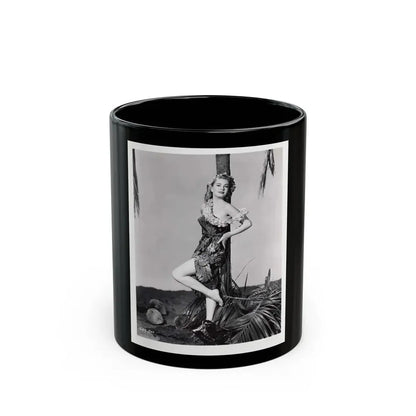 Lori Nelson #161 (Vintage Female Icon) Black Coffee Mug 11oz - Go Mug Yourself