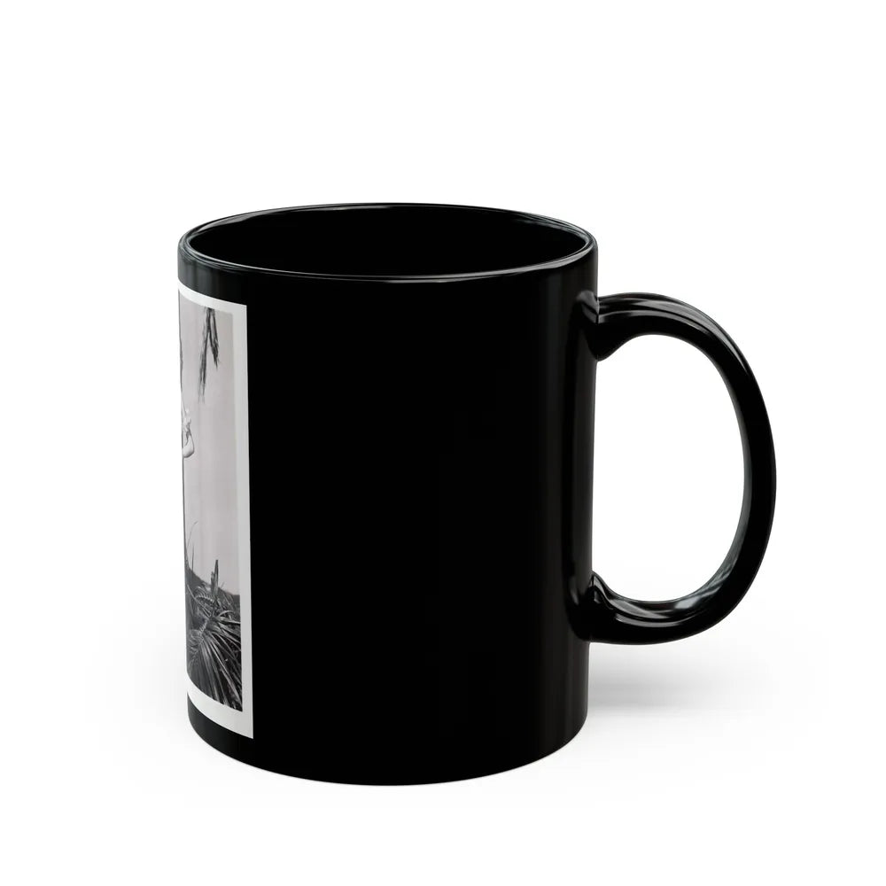 Lori Nelson #161 (Vintage Female Icon) Black Coffee Mug-Go Mug Yourself