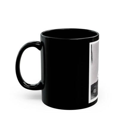 Lori Nelson #161 (Vintage Female Icon) Black Coffee Mug-Go Mug Yourself