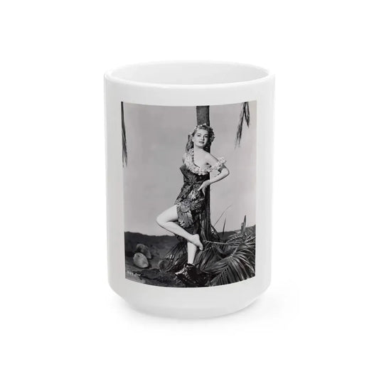 Lori Nelson #161 (Vintage Female Icon) White Coffee Mug 15oz - Go Mug Yourself