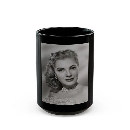 Lori Nelson #166 (Vintage Female Icon) Black Coffee Mug-15oz-Go Mug Yourself