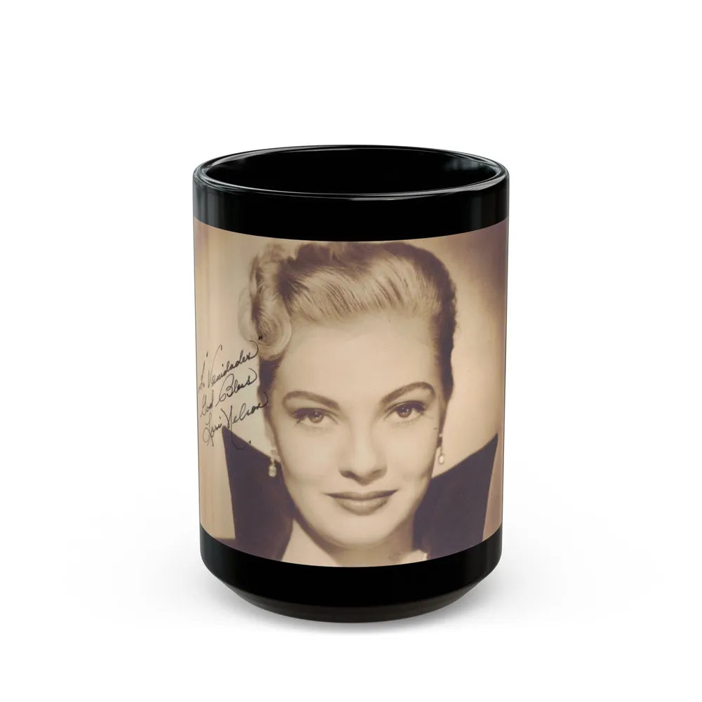 Lori Nelson #167 (Vintage Female Icon) Black Coffee Mug-15oz-Go Mug Yourself