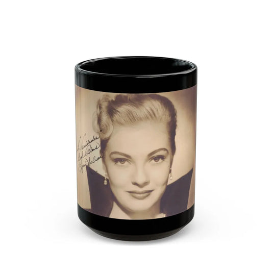 Lori Nelson #167 (Vintage Female Icon) Black Coffee Mug-15oz-Go Mug Yourself