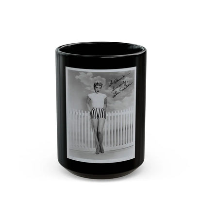 Lori Nelson #171 (Vintage Female Icon) Black Coffee Mug-15oz-Go Mug Yourself