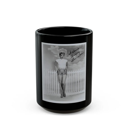 Lori Nelson #171 (Vintage Female Icon) Black Coffee Mug-15oz-Go Mug Yourself
