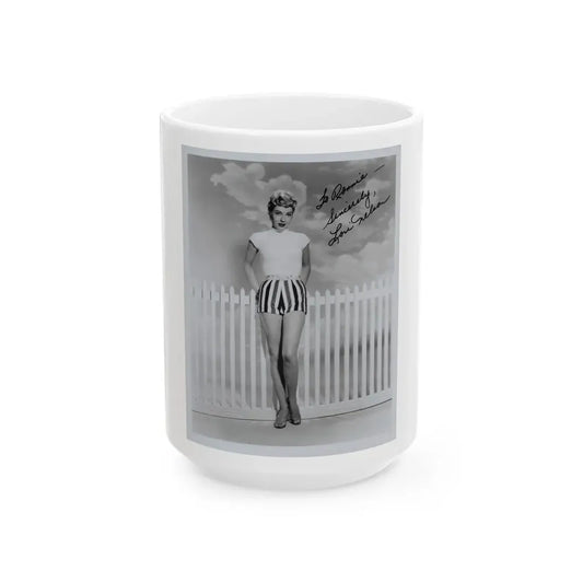 Lori Nelson #171 (Vintage Female Icon) White Coffee Mug 15oz - Go Mug Yourself