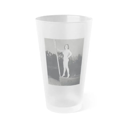 Lori Nelson #172 (Vintage Female Icon) Frosted Pint Glass 16oz 16oz Frosted - Go Mug Yourself