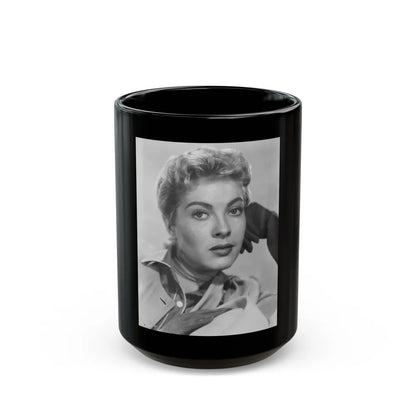Lori Nelson #173 (Vintage Female Icon) Black Coffee Mug-15oz-Go Mug Yourself