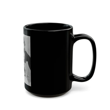 Lori Nelson #173 (Vintage Female Icon) Black Coffee Mug-Go Mug Yourself