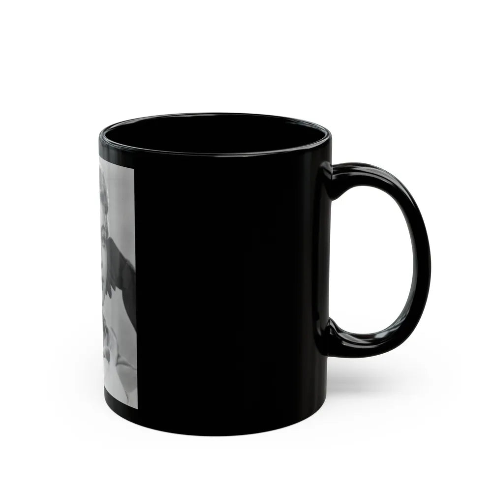 Lori Nelson #173 (Vintage Female Icon) Black Coffee Mug-Go Mug Yourself