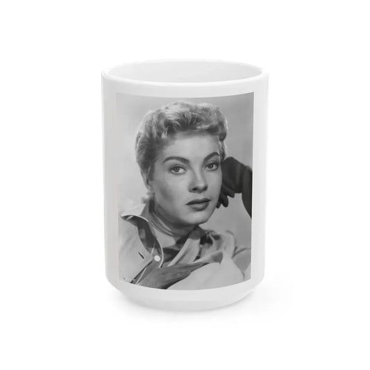 Lori Nelson #173 (Vintage Female Icon) White Coffee Mug 15oz - Go Mug Yourself