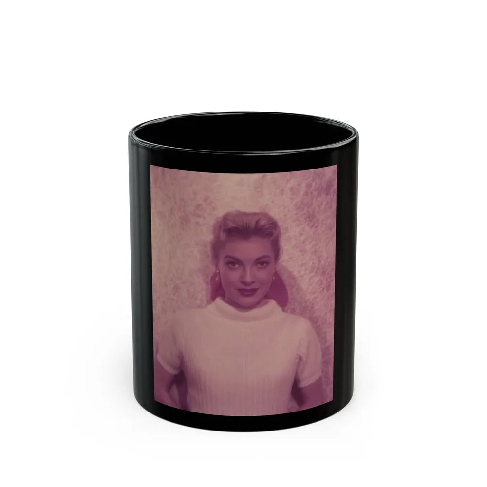 Lori Nelson #176 (Vintage Female Icon) Black Coffee Mug-11oz-Go Mug Yourself