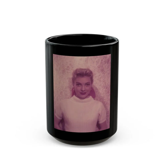 Lori Nelson #176 (Vintage Female Icon) Black Coffee Mug-15oz-Go Mug Yourself
