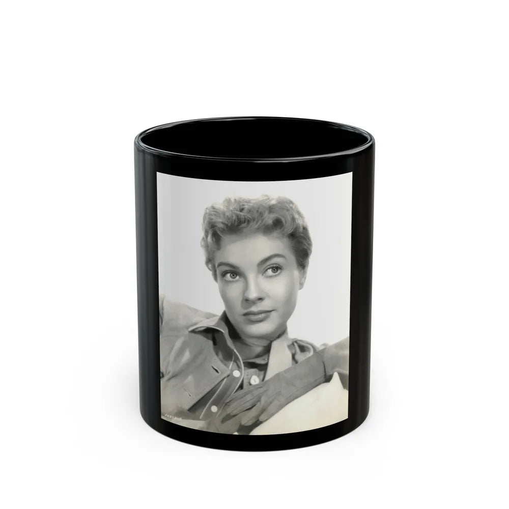 Lori Nelson #178 (Vintage Female Icon) Black Coffee Mug-11oz-Go Mug Yourself