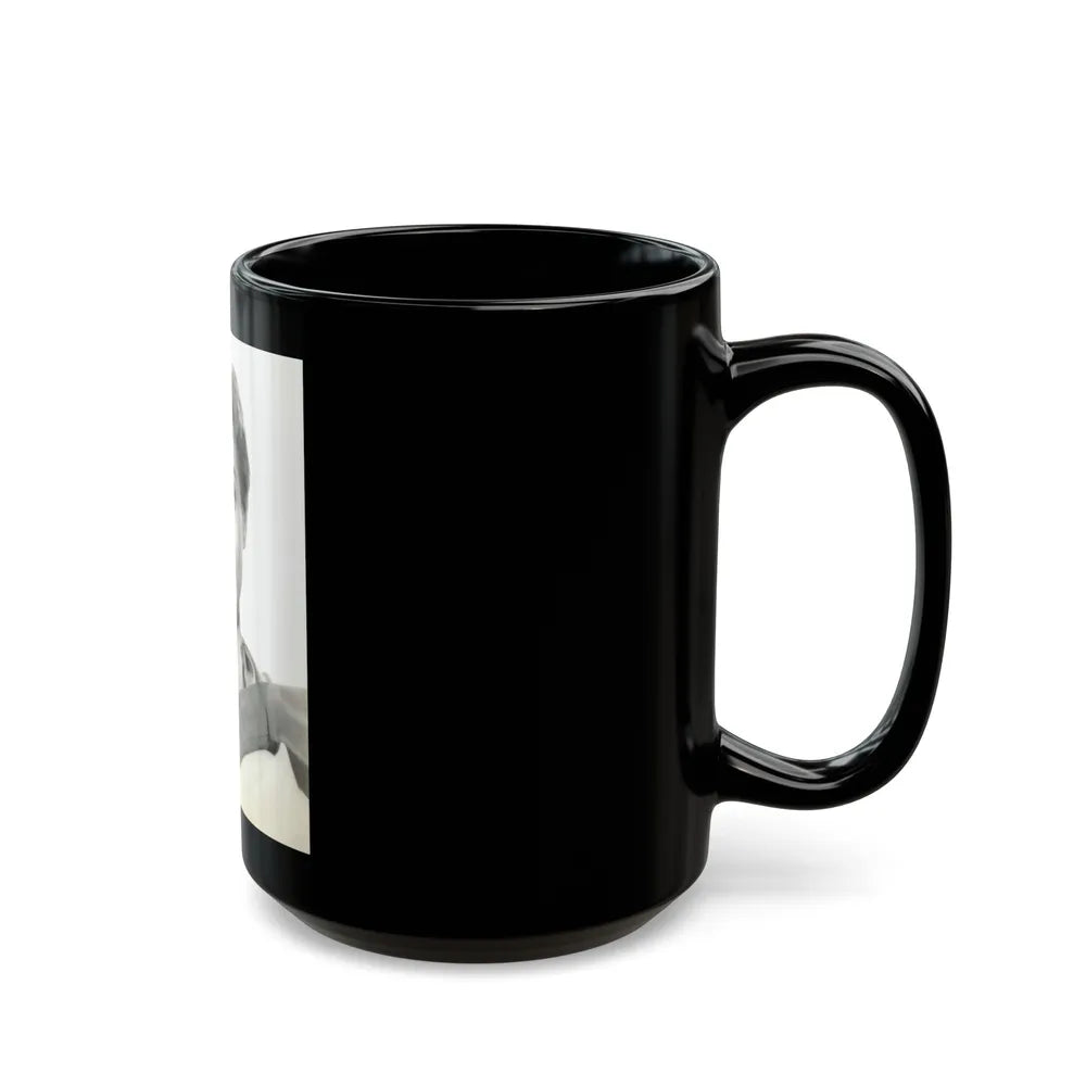 Lori Nelson #178 (Vintage Female Icon) Black Coffee Mug-Go Mug Yourself