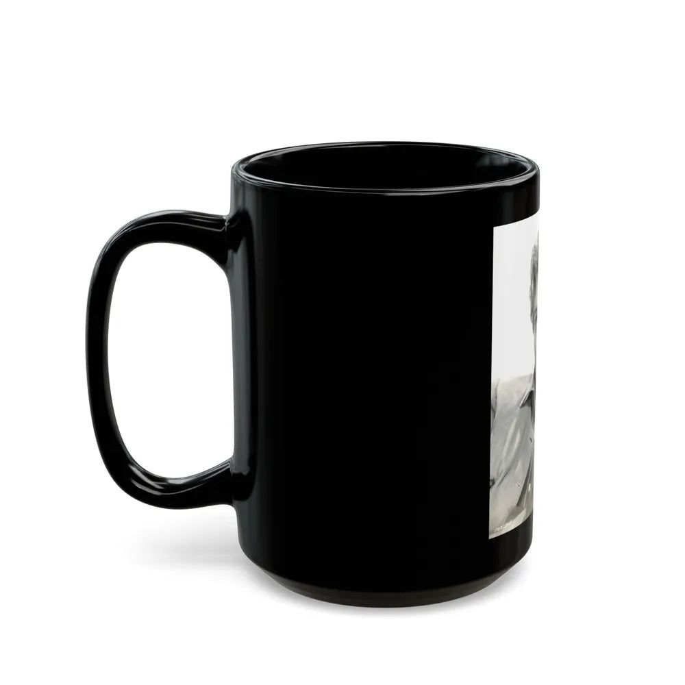 Lori Nelson #178 (Vintage Female Icon) Black Coffee Mug-Go Mug Yourself