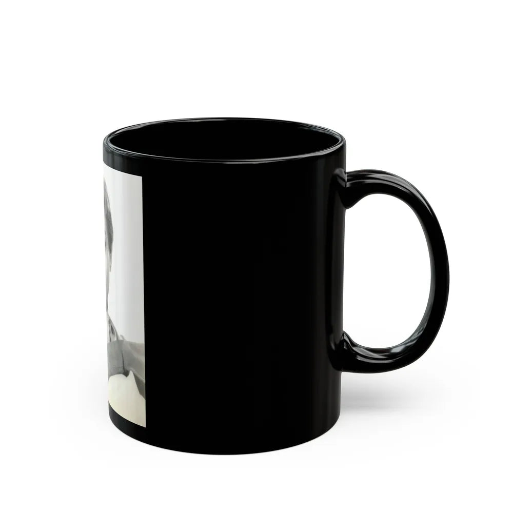 Lori Nelson #178 (Vintage Female Icon) Black Coffee Mug-Go Mug Yourself