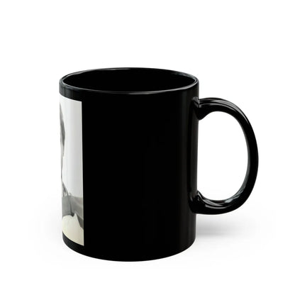 Lori Nelson #178 (Vintage Female Icon) Black Coffee Mug-Go Mug Yourself