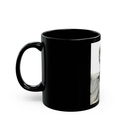Lori Nelson #178 (Vintage Female Icon) Black Coffee Mug-Go Mug Yourself