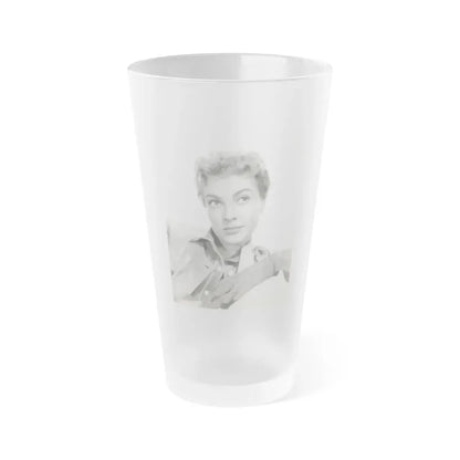 Lori Nelson #178 (Vintage Female Icon) Frosted Pint Glass 16oz 16oz Frosted - Go Mug Yourself