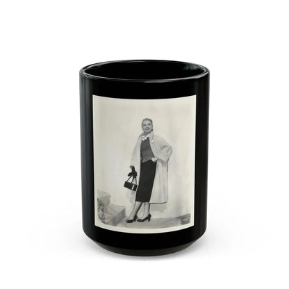 Lori Nelson #179 (Vintage Female Icon) Black Coffee Mug 15oz - Go Mug Yourself