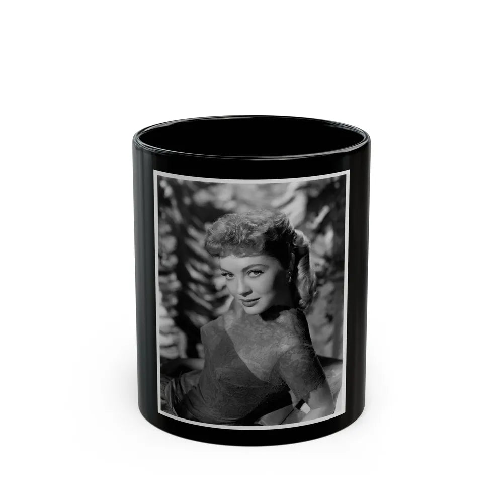 Lori Nelson #18 (Vintage Female Icon) Black Coffee Mug-11oz-Go Mug Yourself