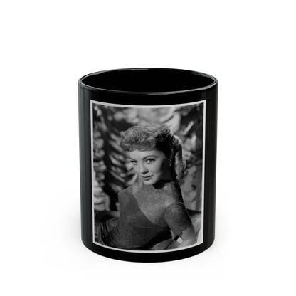 Lori Nelson #18 (Vintage Female Icon) Black Coffee Mug-11oz-Go Mug Yourself
