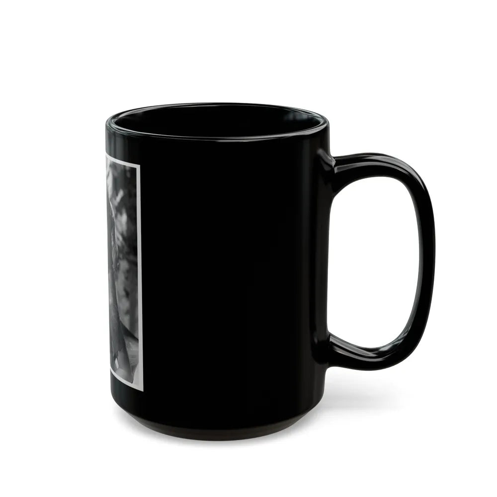 Lori Nelson #18 (Vintage Female Icon) Black Coffee Mug-Go Mug Yourself