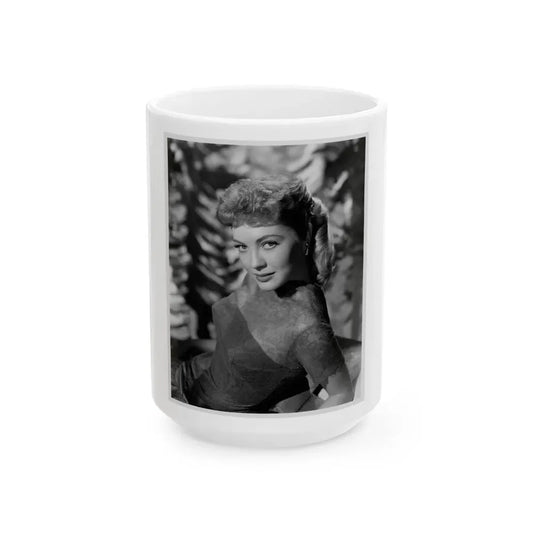 Lori Nelson #18 (Vintage Female Icon) White Coffee Mug 15oz - Go Mug Yourself