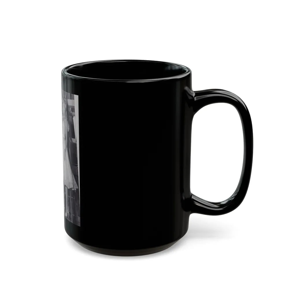 Lori Nelson #180 (Vintage Female Icon) Black Coffee Mug-Go Mug Yourself