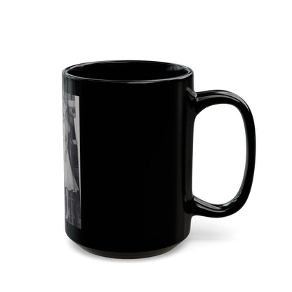 Lori Nelson #180 (Vintage Female Icon) Black Coffee Mug-Go Mug Yourself