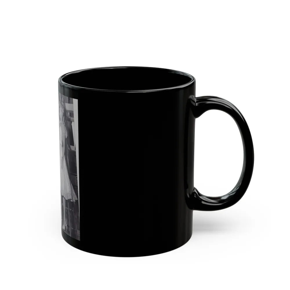 Lori Nelson #180 (Vintage Female Icon) Black Coffee Mug-Go Mug Yourself