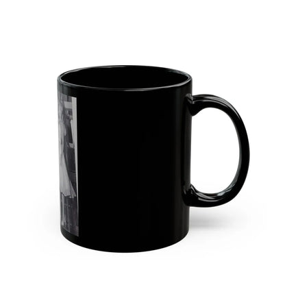 Lori Nelson #180 (Vintage Female Icon) Black Coffee Mug-Go Mug Yourself