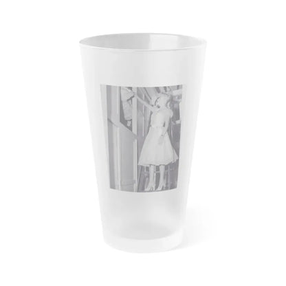 Lori Nelson #180 (Vintage Female Icon) Frosted Pint Glass 16oz 16oz Frosted - Go Mug Yourself