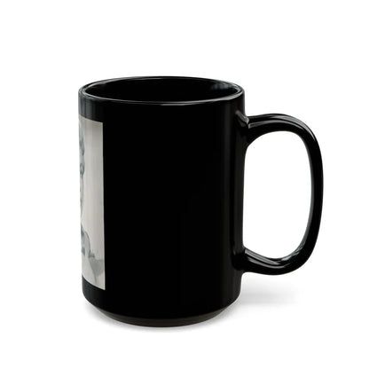 Lori Nelson #19 (Vintage Female Icon) Black Coffee Mug-Go Mug Yourself