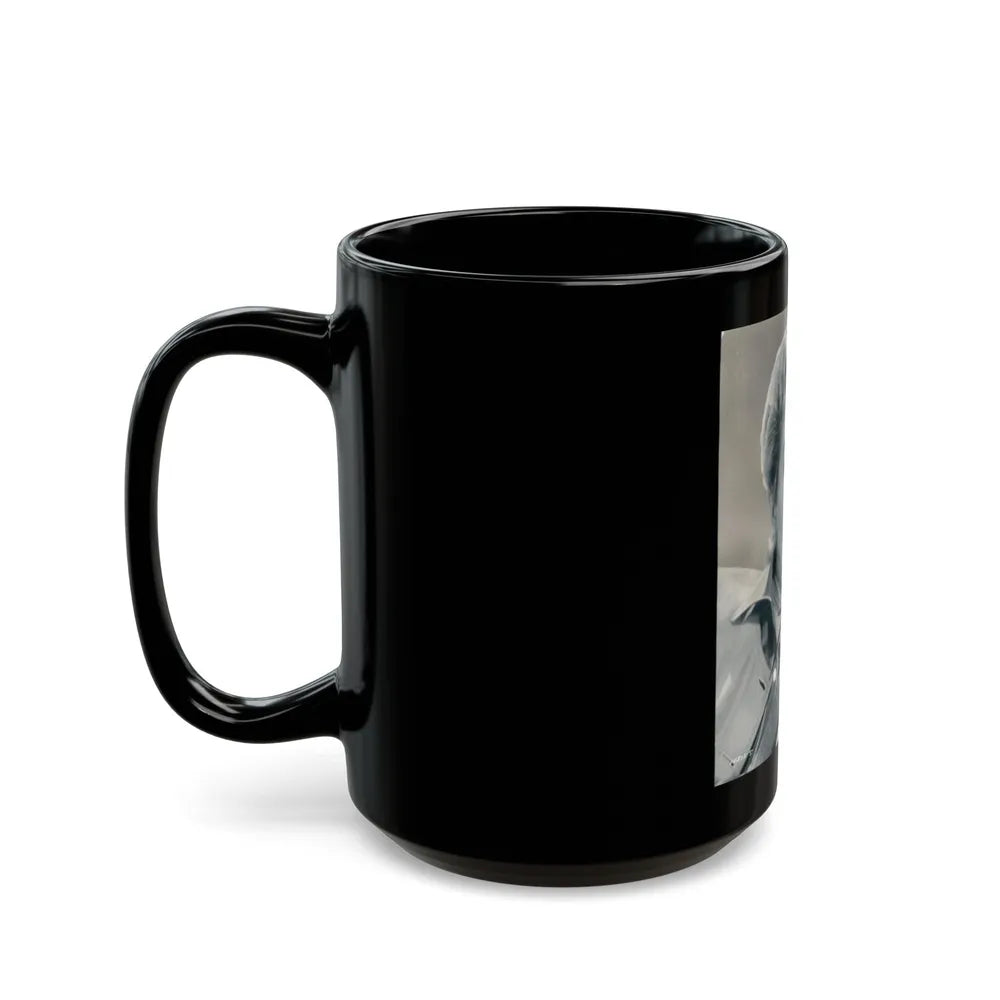 Lori Nelson #19 (Vintage Female Icon) Black Coffee Mug-Go Mug Yourself