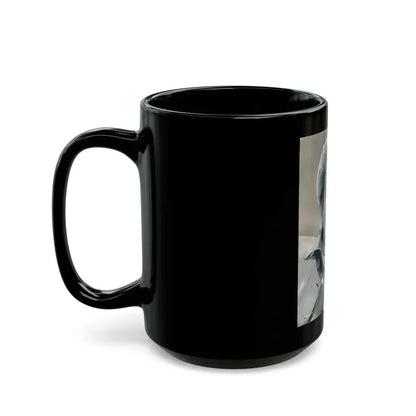 Lori Nelson #19 (Vintage Female Icon) Black Coffee Mug - Go Mug Yourself