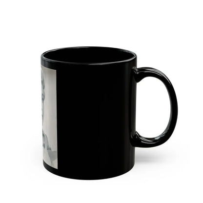 Lori Nelson #19 (Vintage Female Icon) Black Coffee Mug-Go Mug Yourself